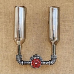Applique murale bouteille d'eau grise