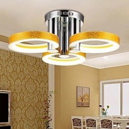 Lustre en métal chromé classique, contemporain et traditionnel moderne