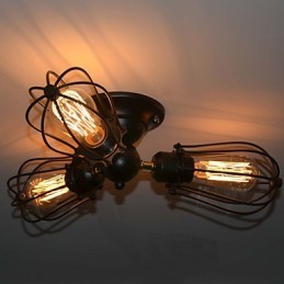 Plafonnier en métal de style mini, classique et vintage traditionnel