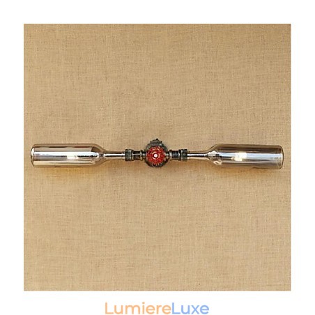 Applique murale style rétro américain, style industriel créatif, design bouteille d'eau, gris Applique murale style rétro américain, style industriel créatif, design bouteille d'eau, gris