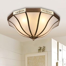 Plafonnier décoratif contemporain moderne en cuivre