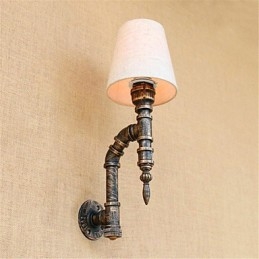 Applique murale rustique en laiton antique pour éclairage d'ambiance