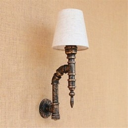 Applique murale rustique en laiton antique pour éclairage d'ambiance