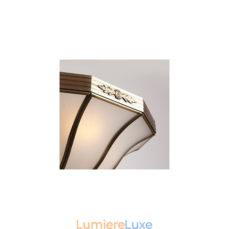 Plafonnier décoratif contemporain moderne en cuivre