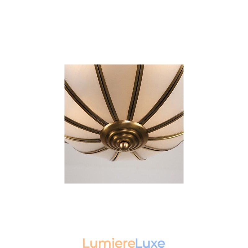 Plafonnier décoratif contemporain moderne en cuivre