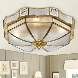 Plafonnier décoratif contemporain moderne en cuivre
