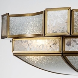 Plafonnier décoratif contemporain moderne en cuivre