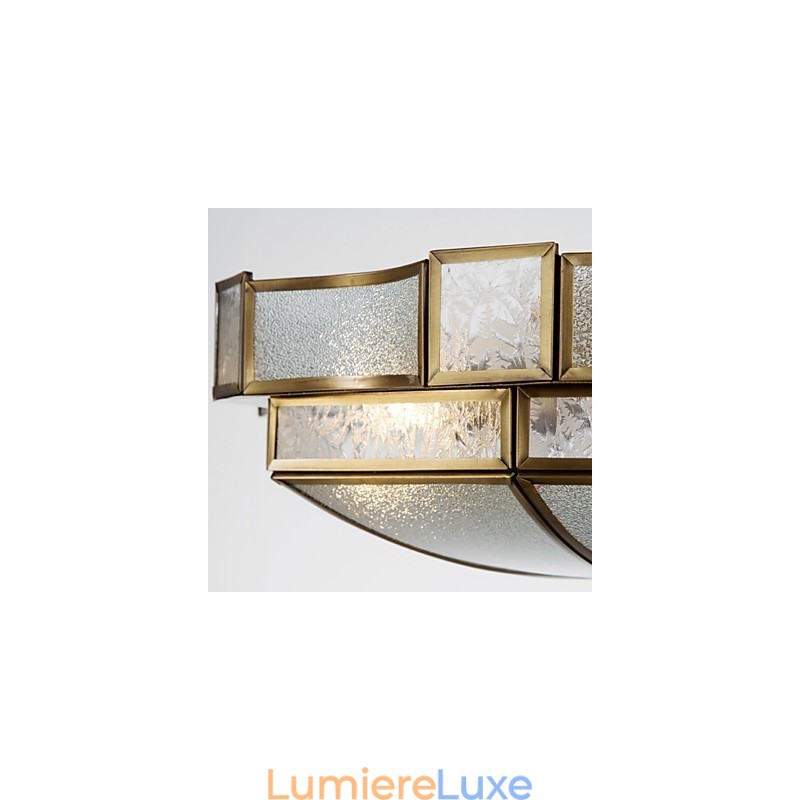 Plafonnier décoratif contemporain moderne en cuivre