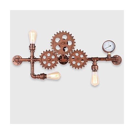 Appliques murales industrielles vintage en forme de barre en bois, lumières rotatives créatives pour restaurant, café, bar, décoration Appliques murales industrielles vintage en forme de barre en bois, lumières rotatives créatives pour restaurant, café, bar, décoration