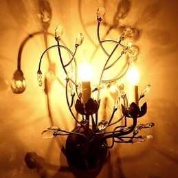 Peinture de style campagnard, classique, rustique et contemporain, pour éclairage en cristal