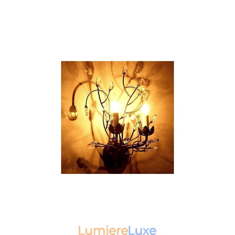Peinture de style campagnard, classique, rustique et contemporain, pour éclairage en cristal