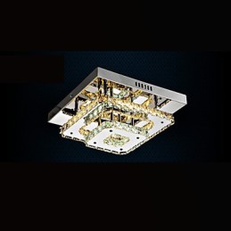 Plafonniers en cristal encastrés transparents ou ambrés K9 pour intérieur CE