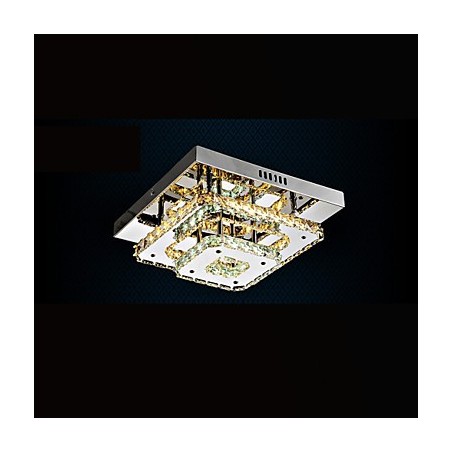 Plafonniers en cristal encastrés transparents ou ambrés K9 pour intérieur CE Plafonniers en cristal encastrés transparents ou ambrés K9 pour intérieur CE