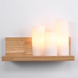 Appliques en bois 3 lumières Country