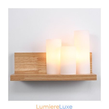 Appliques en bois 3 lumières Country Appliques en bois 3 lumières Country