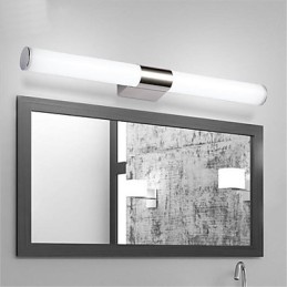 Lampe de salle de bain de haute qualité, 85-265 V, appliques murales en acier inoxydable et acrylique, éclairage de maquillage