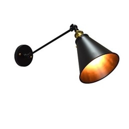 Lampe murale simple en fer Buzz Paint, lampe sabre laser noire muette sur le mur