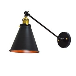 Lampe murale simple en fer Buzz Paint, lampe sabre laser noire muette sur le mur