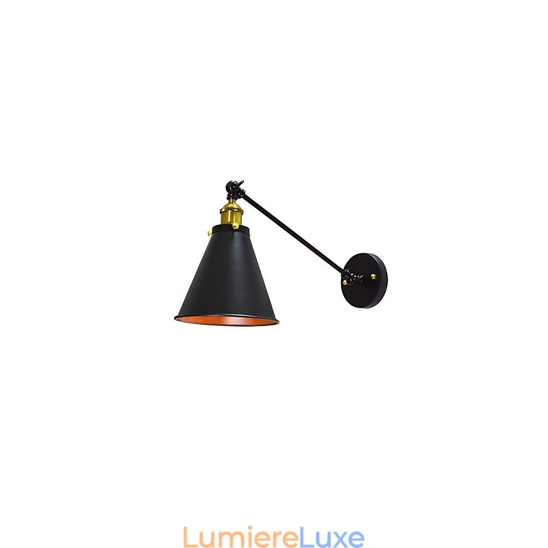 Lampe murale simple en fer Buzz Paint, lampe sabre laser noire muette sur le mur