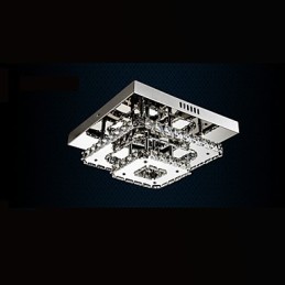 Plafonniers en cristal encastrés transparents ou ambrés K9 pour intérieur CE