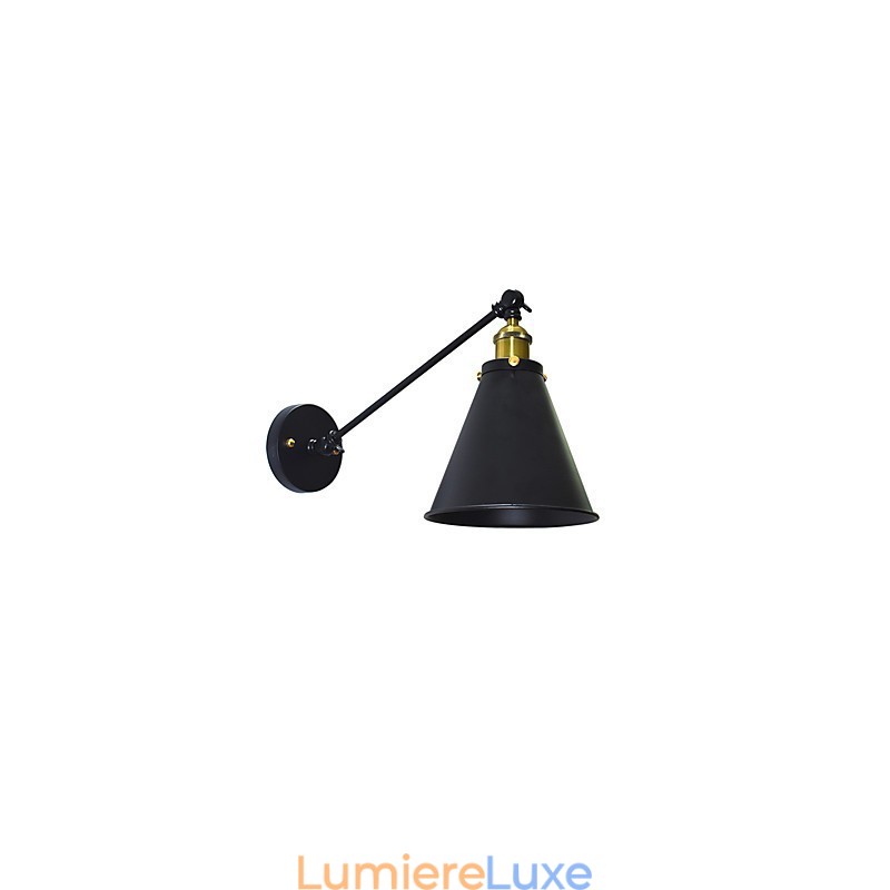 Lampe murale simple en fer Buzz Paint, lampe sabre laser noire muette sur le mur