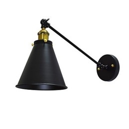 Lampe murale simple en fer Buzz Paint, lampe sabre laser noire muette sur le mur