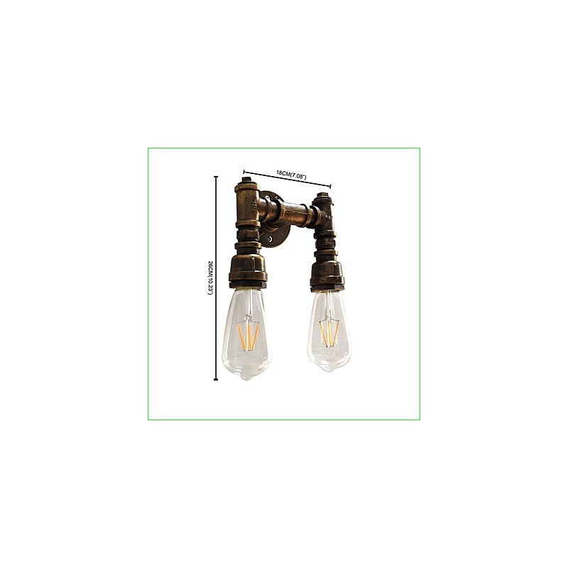Applique murale en laiton antique classique et traditionnel de style rustique pour éclairage d'ambiance