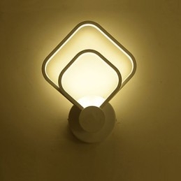 Fonction de peinture contemporaine moderne intégrée pour appliques murales à lumière ambiante