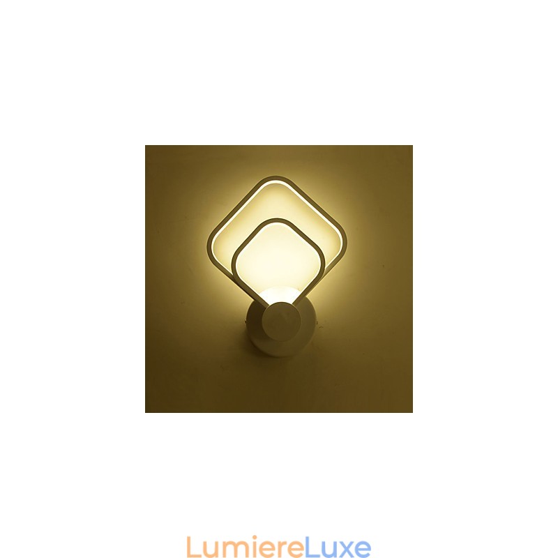 Fonction de peinture contemporaine moderne intégrée pour appliques murales à lumière ambiante