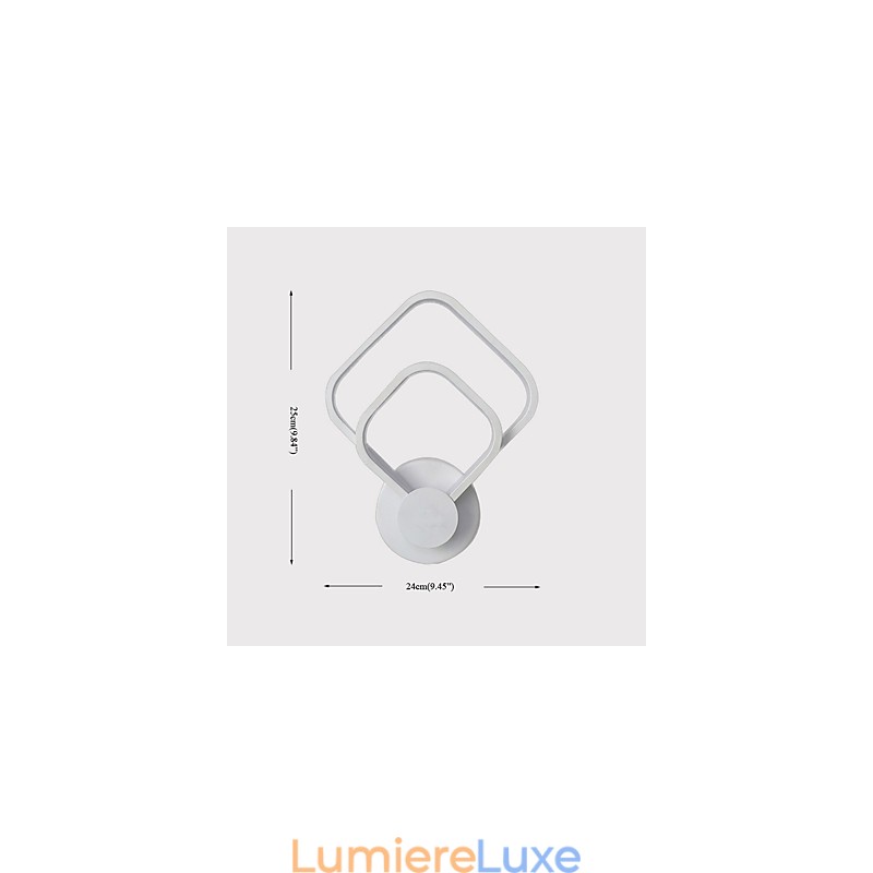 Fonction de peinture contemporaine moderne intégrée pour appliques murales à lumière ambiante