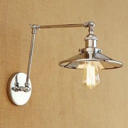 Luminaire d'ambiance rétro galvanisé style mini avec bras pivotant