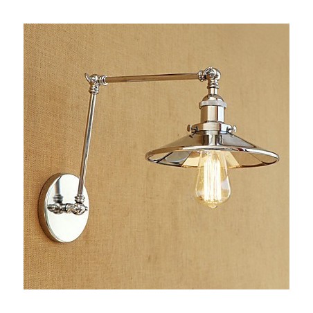 Luminaire d'ambiance rétro galvanisé style mini avec bras pivotant Luminaire d'ambiance rétro galvanisé style mini avec bras pivotant