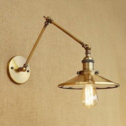 Luminaire d'ambiance rétro galvanisé style mini avec bras pivotant