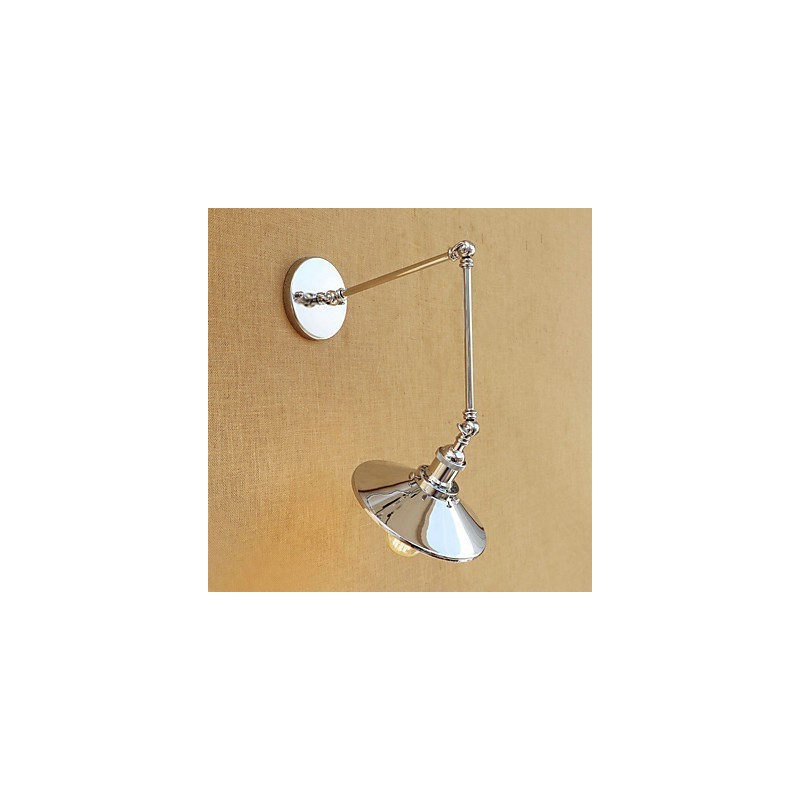 Luminaire d'ambiance rétro galvanisé style mini avec bras pivotant