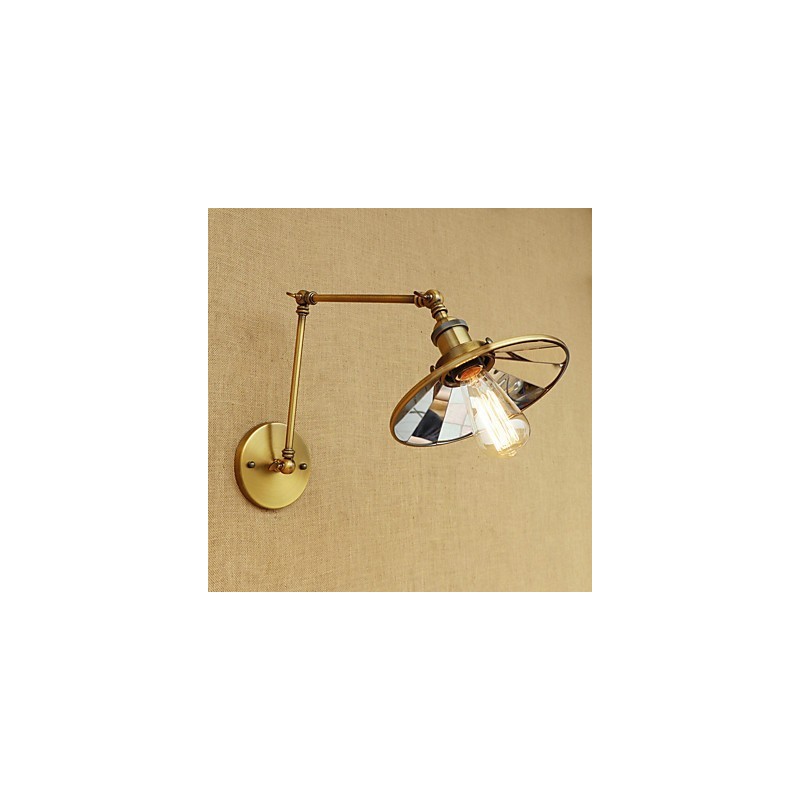 Luminaire d'ambiance rétro galvanisé style mini avec bras pivotant