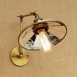Luminaire d'ambiance rétro galvanisé style mini avec bras pivotant
