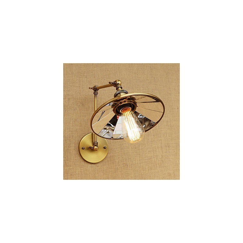 Luminaire d'ambiance rétro galvanisé style mini avec bras pivotant