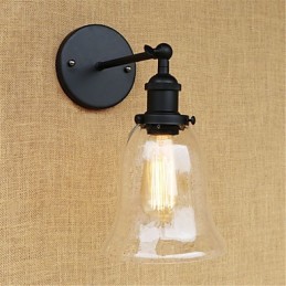 Appliques murales rétro galvanisées de style mini pour la protection des yeux et la lumière ambiante