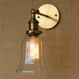 Appliques murales rétro galvanisées de style mini pour la protection des yeux et la lumière ambiante