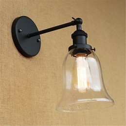 Appliques murales rétro galvanisées de style mini pour la protection des yeux et la lumière ambiante