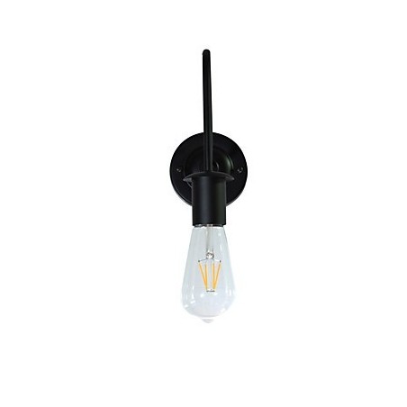 Appliques murales Lampe murale en fer Lampe sabre laser noire muette sur le mur Appliques murales Lampe murale en fer Lampe sabre laser noire muette sur le mur
