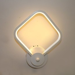 Lampe de chevet simple et moderne pour chambre à coucher, applique murale créative en aluminium pour escaliers