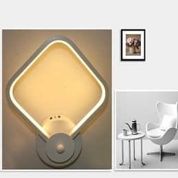 Lampe de chevet simple et moderne pour chambre à coucher, applique murale créative en aluminium pour escaliers