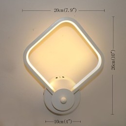 Lampe de chevet simple et moderne pour chambre à coucher, applique murale créative en aluminium pour escaliers