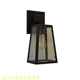 Applique murale en fer forgé, lampe sabre laser noire muette sur le mur