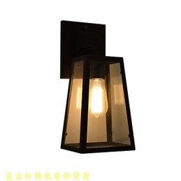Applique murale en fer forgé, lampe sabre laser noire muette sur le mur