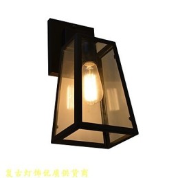 Applique murale en fer forgé, lampe sabre laser noire muette sur le mur