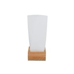 Lampe murale simple, lampe de chevet avec abat-jour en verre et bois massif pour chambre à coucher, commode, salon, chambre de bébé, dortoir universitaire, table basse, bibliothèque