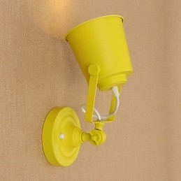 Applique murale en acier peint, style rétro, style américain, style sabre laser, style noir