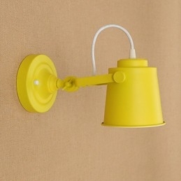 Applique murale en acier peint, style rétro, style américain, style sabre laser, style noir